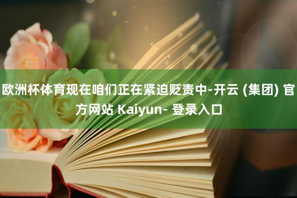 欧洲杯体育现在咱们正在紧迫贬责中-开云 (集团) 官方网站 Kaiyun- 登录入口