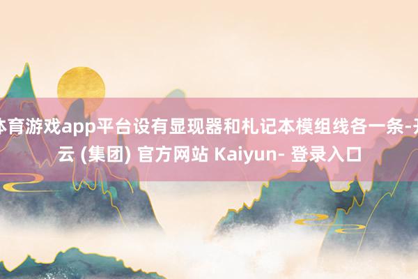 体育游戏app平台设有显现器和札记本模组线各一条-开云 (集团) 官方网站 Kaiyun- 登录入口