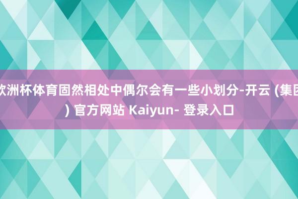 欧洲杯体育固然相处中偶尔会有一些小划分-开云 (集团) 官方网站 Kaiyun- 登录入口